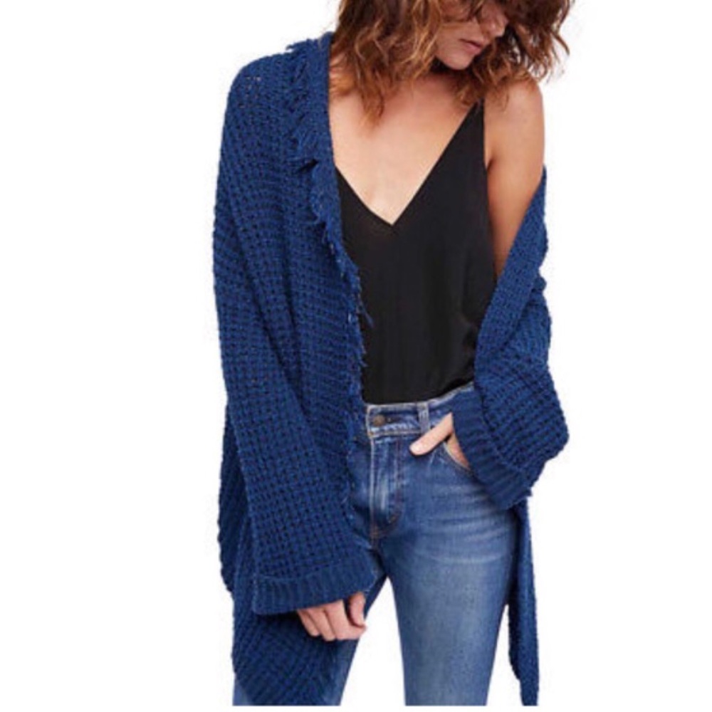 Free People I’ll Be Around fringe cardigan